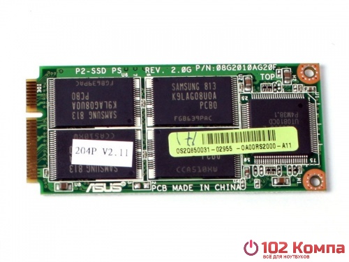 SSD-накопитель 16Gb mSATA ASUS PHISON SSD Rev: 2.0G, для нетбуков ASUS Eee PC 4G, 8G, 700, 701, 900, 900HA, 901 (08G2010AG20C, 0A00RS2000-A11)