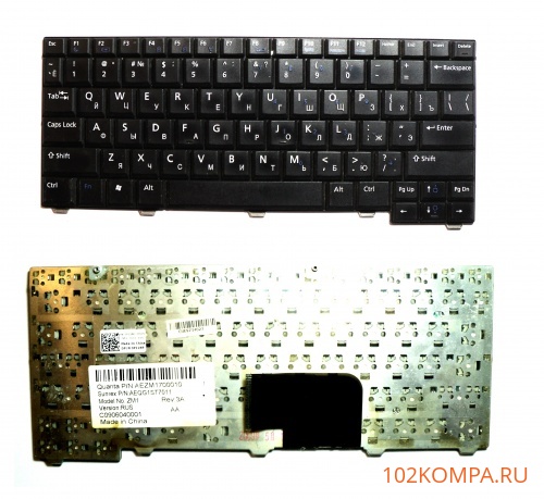 Клавиатура для нетбука DELL Latitude 2100, 2110, 2120 (CN-0P128P, AEZM1700010, AEQG1ST7011, ZM1)