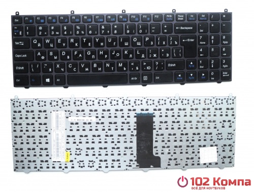 Клавиатура для ноутбука DNS 15,6" Gamer 0802722, DNS 0804673, 0170724, 0801006, Clevo W650EH, W650SRH, W650SJ, W6500 (6-79-W650EH0K-200-WD, MP-12N76SU-4301, 6-80-W6500-281-1D)