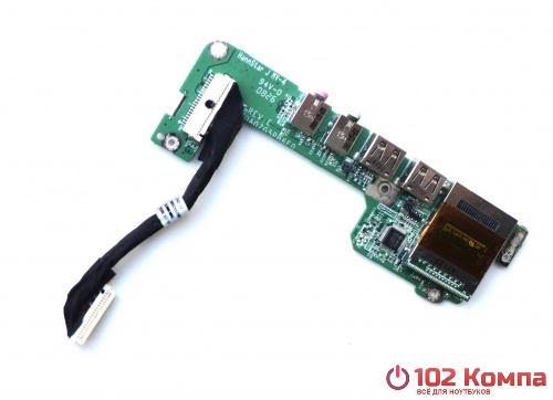 Плата кнопки включения/Card Reader/AUDIO/USB разъёмов для нетбука Acer Aspire One ZG5, A110, A150 (DA0ZG5PB6F0 REV: E)
