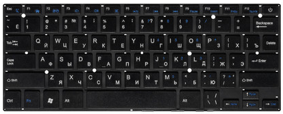 Клавиатура черная (шлейф 188мм) для 4good Light AM500