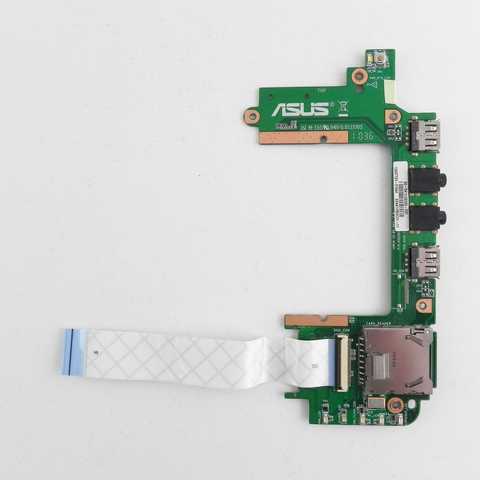 Плата USB+Audio+Cardreader с кнопкой включения для ноутбука Asus Eee PC 1201