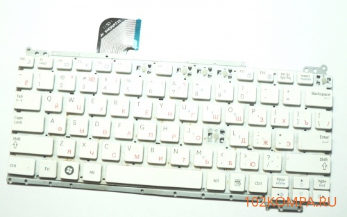 Клавиатура для ноутбука Samsung NC110 белая (без 6 клавиш)