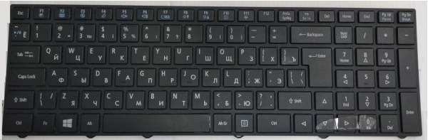 Клавиатура для ноутбука DNS w950  "ENTER" Г-образный