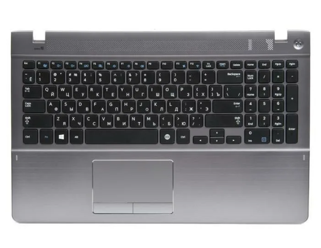 Клавиатура для ноутбука Samsung NP370R5E, NP450R5E, NP510R5E, NP470R5E (BA59-03621C, BA75-04478C), плоский Enter