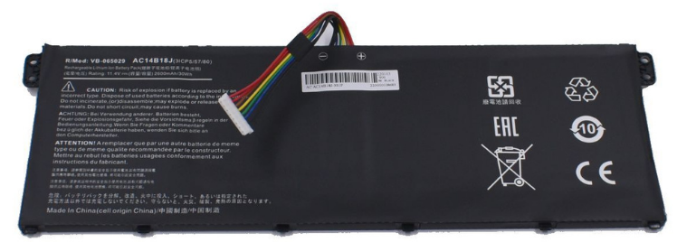Аккумулятор для ноутбука Acer ES1-512 степень износа неизвестна