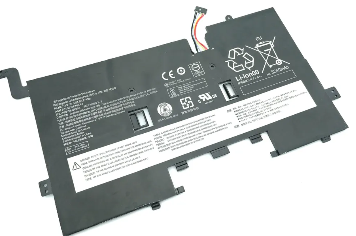 Аккумуляторная батарея для ноутбука Lenovo ThinkPad Helix 2 (00HW006) 7.4V 3540mAh (степень износа неизвестна)