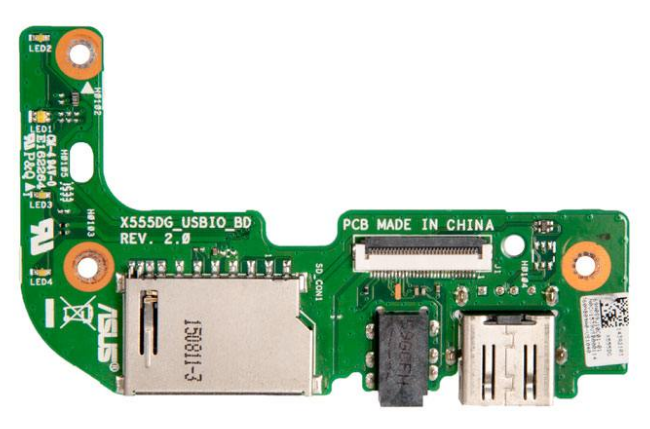  Плата AUX USB CARDREADER для ноутбука Asus X555DG 