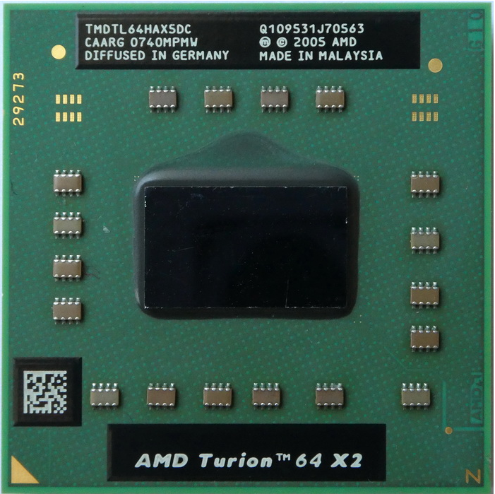 Процессор AMD Turion 64 X2 TL-64 (версия G1)