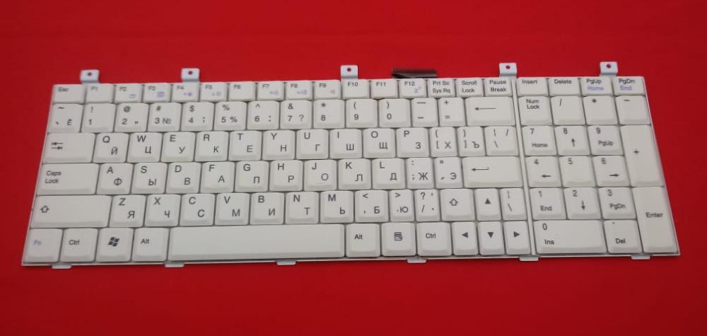 Клавиатура для ноутбука MSI MegaBook VR610, CX500, CR600, C700 Белая