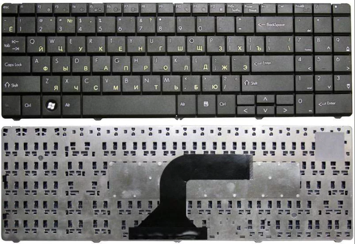 Клавиатура для ноутбука Packard Bell MT, MT85, ST85 MP-07F33SU-528 Г-образный шлейф