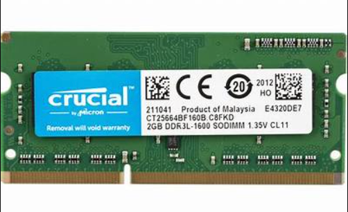 Оперативная память Crucial SODIMM DDR3L 2Гб 1600 mhz