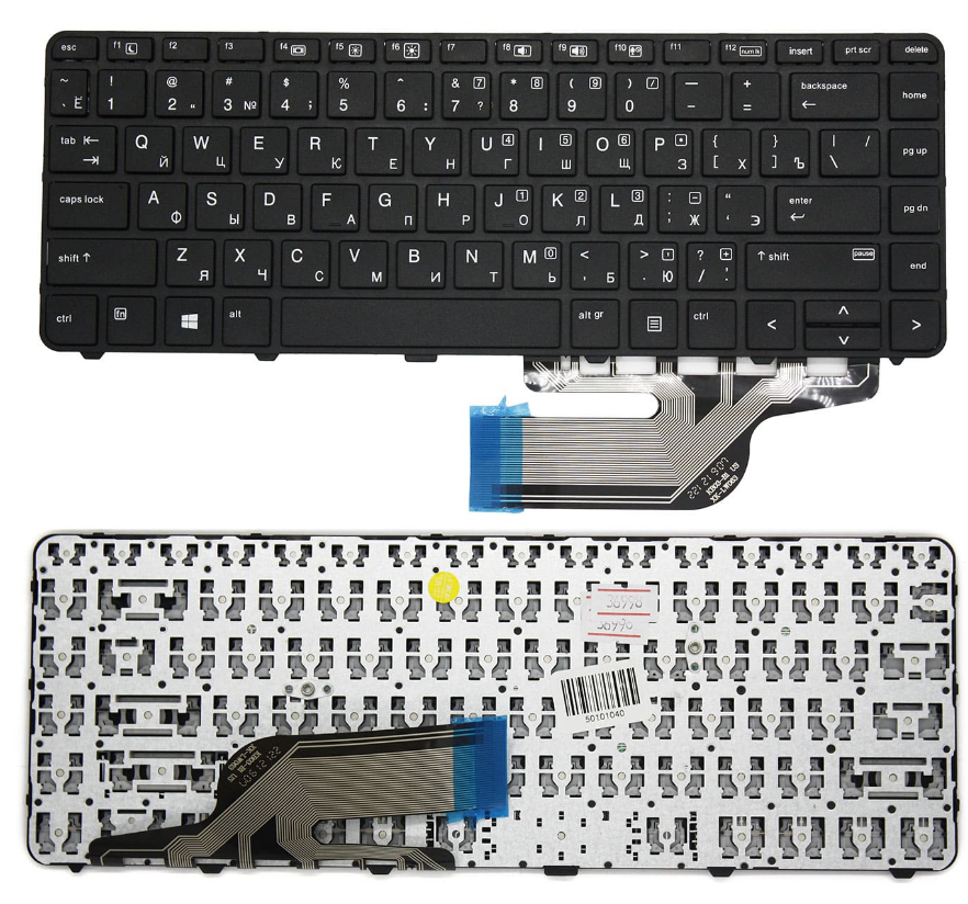 Клавиатура для ноутбука HP ProBook 440 G3/ 430 G3, RU, рамка, черная