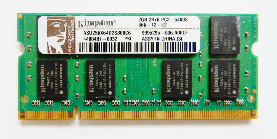 Оперативная память Kingston 2GB DDR2 ASU256X64D2S800C6 9995295-036.A00LF 2GB 2Rx8 PC2-6400S 666-12-E2