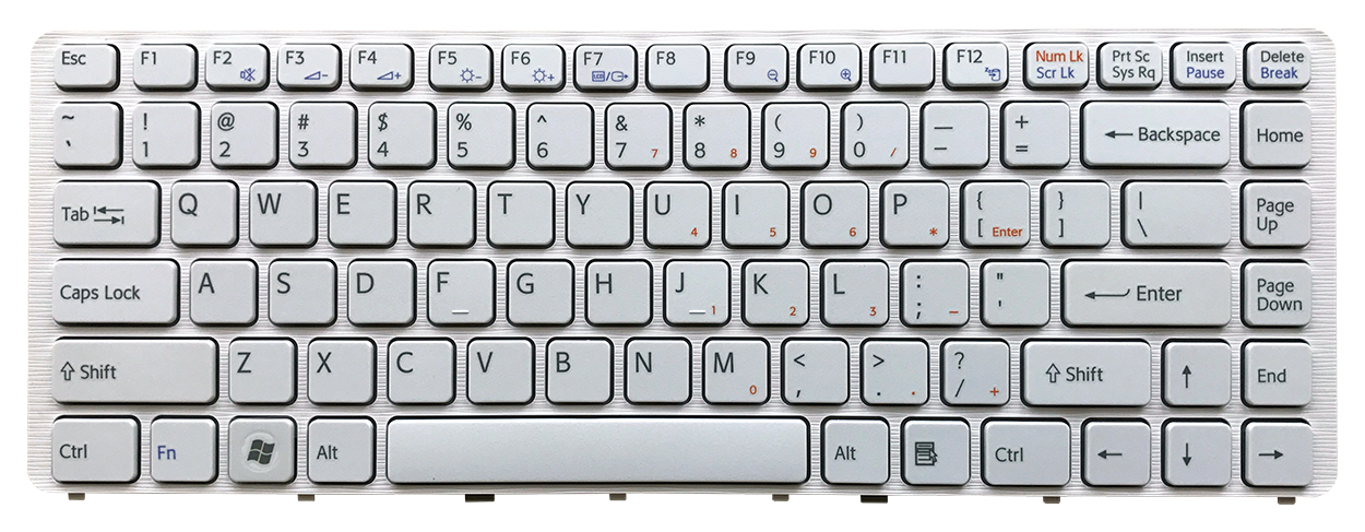 Клавиатура Sony Vaio pcg-7181v, pcg-7186m