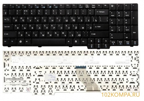Клавиатура для ноутбука Acer 6530, 9300, наклейки русские