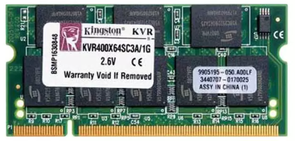Оперативная память Kingston ddr1 KVR400X64SC3A/1G SODIMM 1GB 400MHz