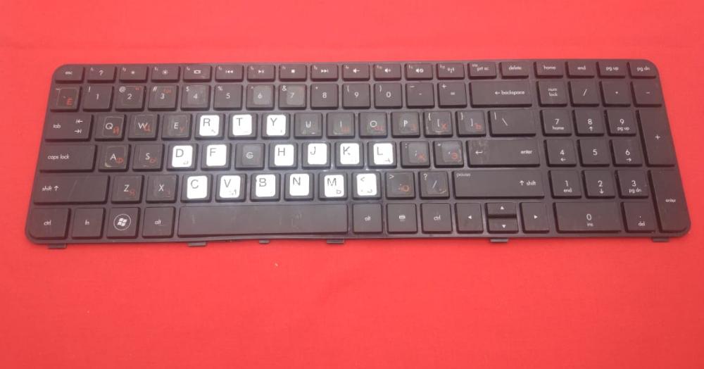 Клавиатура для ноутбука HP dv7-4000 черная с рамкой