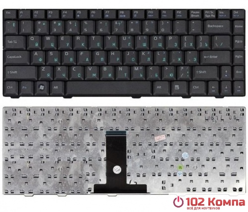 Клавиатура для ноутбука Asus F80, F80C, F80CR, F80H, F80L, F80Q, F80S, F83, X82 чёрная
