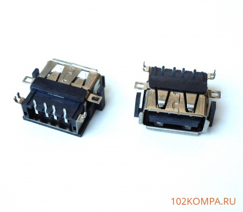 Разъём USB 2.0 (м) для пайки на плату (тип 11A)