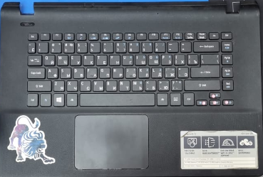 Клавиатура (Топкейс черный) для Acer Aspire ES1-520