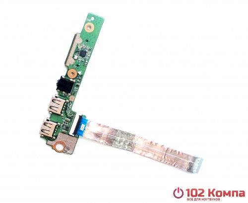 Плата Card Reader/AUDIO/USB разъёмов для ноутбука ASUS X502, X502C, X502CA Series (60NB00I0-IO1090, 69N0P1B10B01)