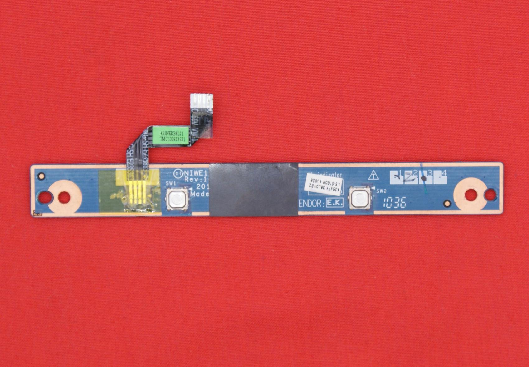 Плата кнопок тачпада для ноутбука Lenovo IdeaPad G560, G565 