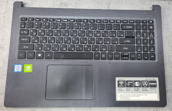 Клавиатура для ноутбука Acer Aspire A315-54G черная