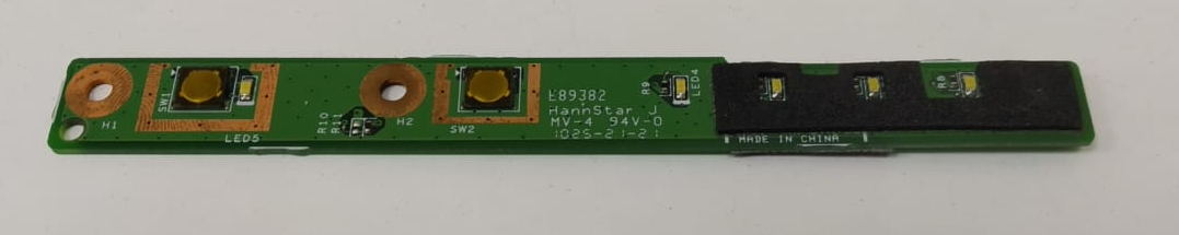 Плата кнопки включения/LED индикаторов для ноутбука Lenovo Ideapad B560 Series (55.4JW02.001, 50.4JW04.011)