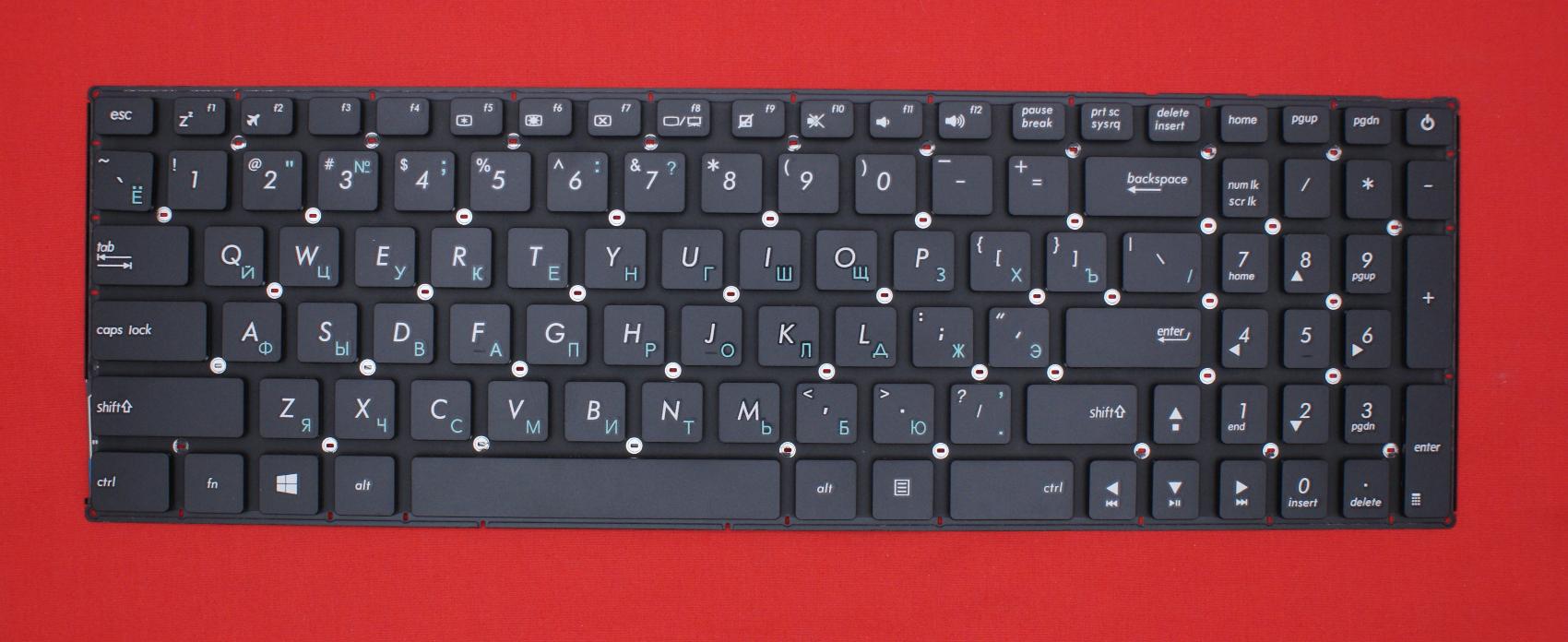Клавиатура для ноутбука Asus K540, R540, X540 черная без рамки