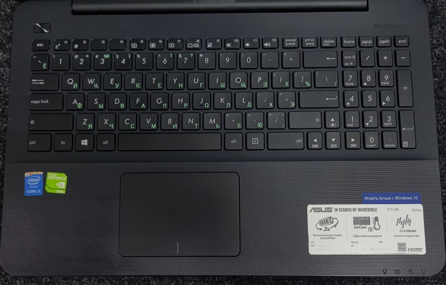 Топкейс Клавиатура Asus X554L 
