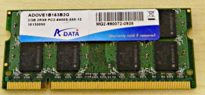 Оперативная память ADATA ADOVE1B163B2G DDR-II 800Mhz SODIMM 2Gb