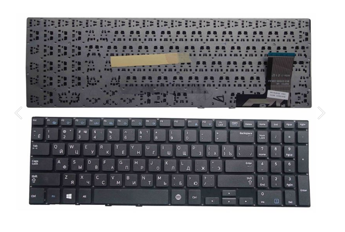 Клавиатура без рамки для ноутбука Samsung NP370R5E