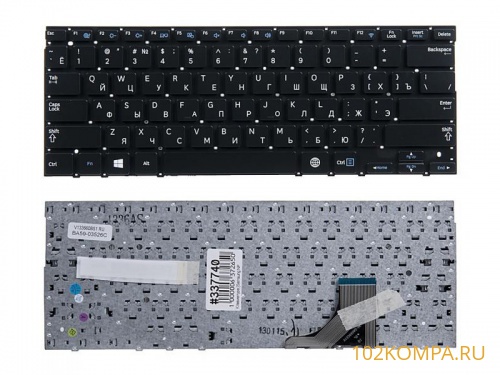 Клавиатура для ноутбука Samsung NP530U3B, NP530U3C без рамки