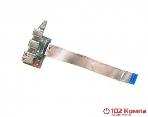 Плата USB/AUDIO разъёмов для ноутбука ASUS K55A, K55V, K55VD, U57A (K55VD IO BOARD REV: 3.0, 69N0M7B10F02, 60-N8DIO1002-F02)