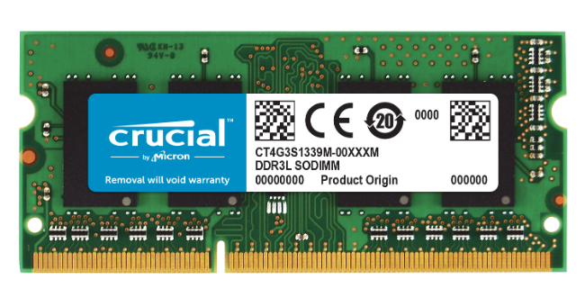 Оперативная память Оперативная память DDR3 1333MHz 4GB SO-DIMM для ноутбука 1x4 ГБ (CT4G3S1339M)