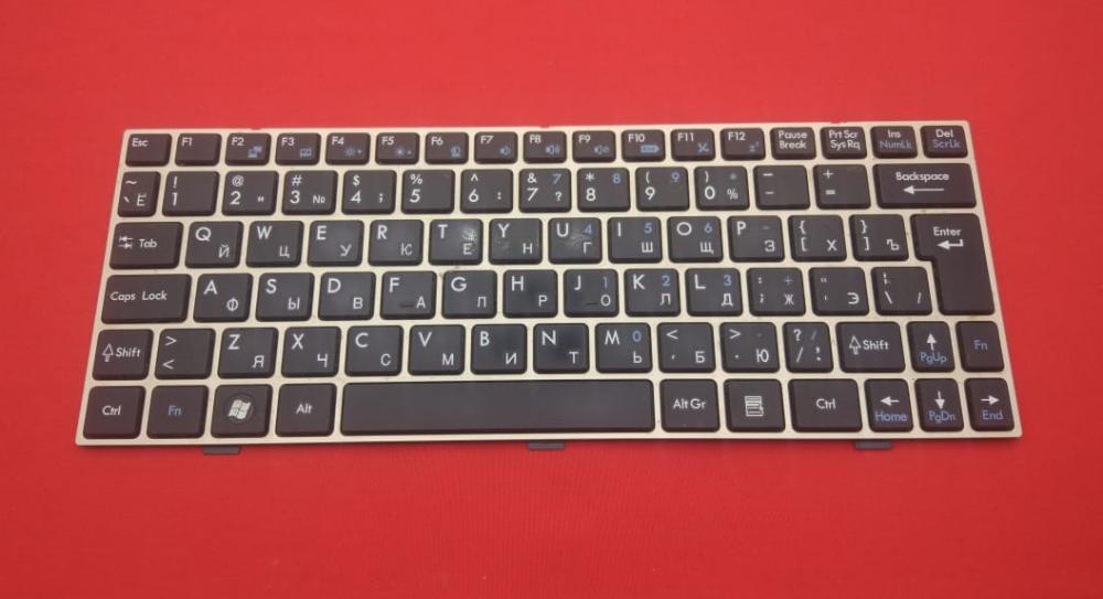 Клавиатура для ноутбука MSI U135, U135DX, U160 черная с рамкой