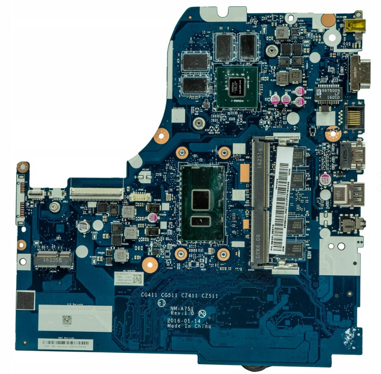 Материнская плата NM-A751 для ноутбука Lenovo 310-15ISK (не рабочая)