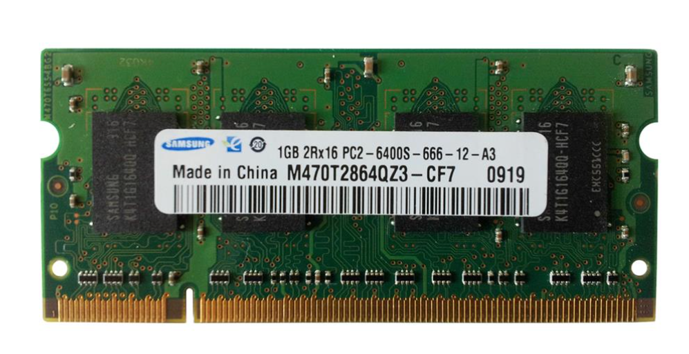 Оперативная память M470T2864QZ3-CF7 Samsung 1GB SoDimm PC6400 ddr2