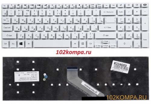 Клавиатура для ноутбука Acer Aspire 5755G, 5830G, 5830TG белая б\у