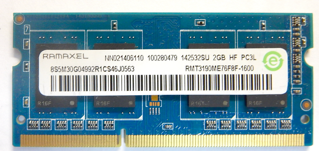 Оперативная память Ramaxel 2GB RMT3190ME76F8F-1600 2GB HF PC3L