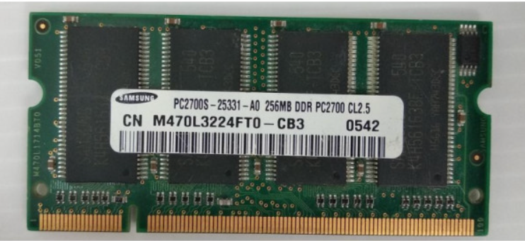 Оперативная память DDR1 256MB Samsung PC2700S-25331-A0