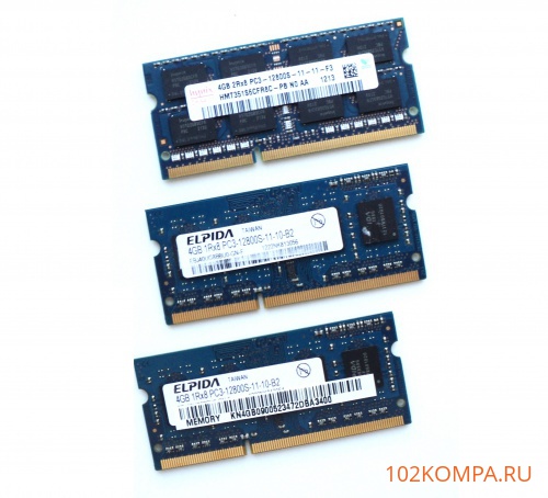Оперативная память SODIMM DDR3 4Gb, PC3-12800S/1600MHz в ассортименте