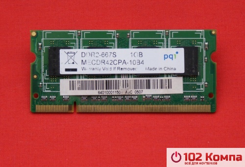 Оперативная память SODIMM DDR2 1Gb, PC2-5300S/667MHz pdi