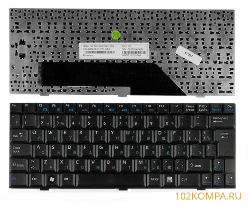Клавиатура для ноутбука MSI U135, U135DX, U160
