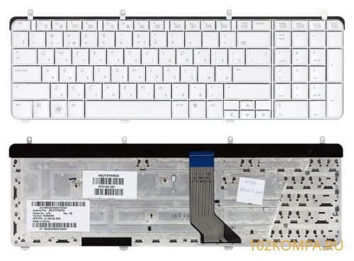 Клавиатура для ноутбука HP dv7-2000, dv7-3000 белая