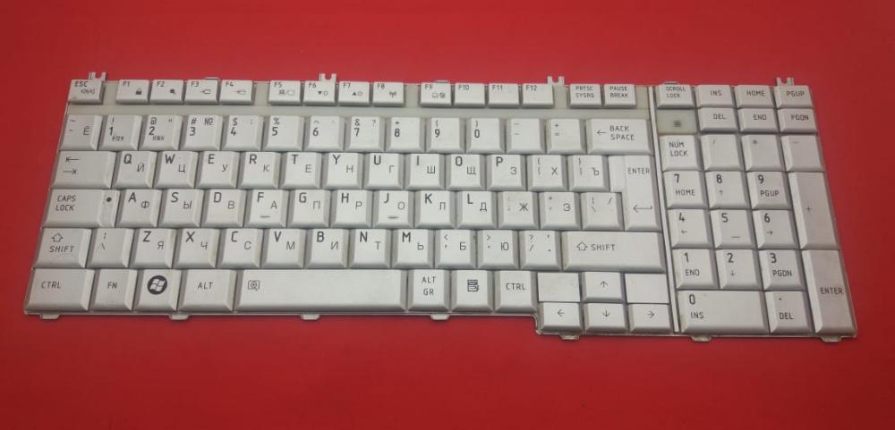 Клавиатура для ноутбука Toshiba Satellite A500, L500, P300 серая