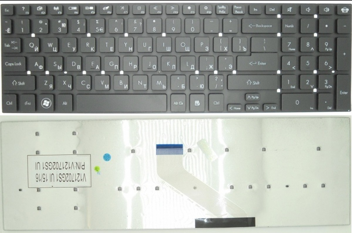 Клавиатура для ноутбука  Packard Bell EasyNote TS11 TS13 TS44 TV11 LS11 LV11 LS13 