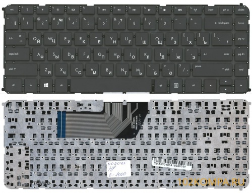 Клавиатура для ноутбука HP Envy 4-1000, 6-1000 без рамки