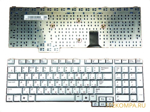 Клавиатура для ноутбука Samsung M70 Серебристая
